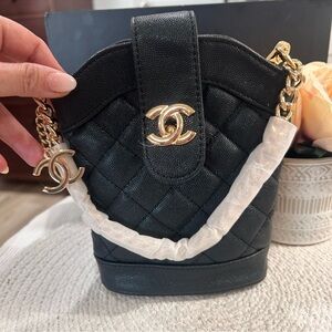 GWP Vegan leather black Beauty Bag